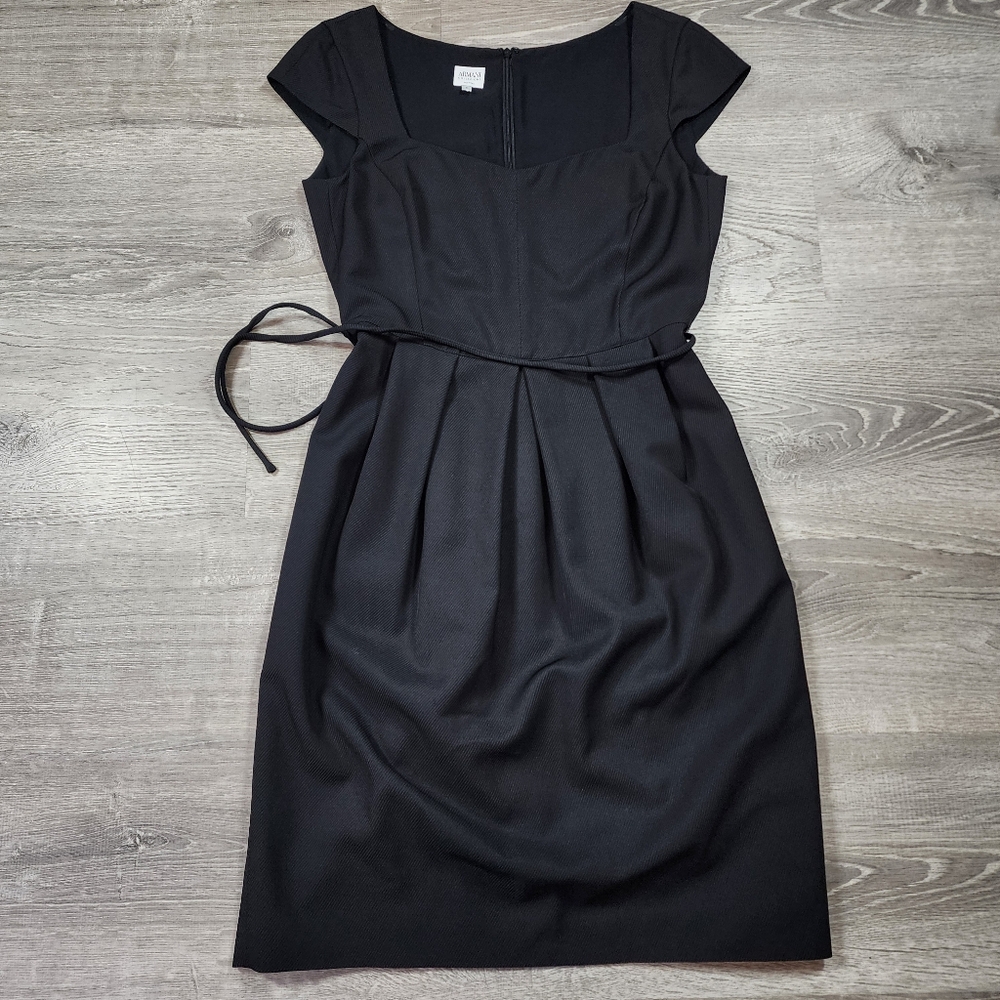 ARMANI COLLEZIONI Made In Italy Black Classic Cocktail Dress 8 - Picture 16 of 16